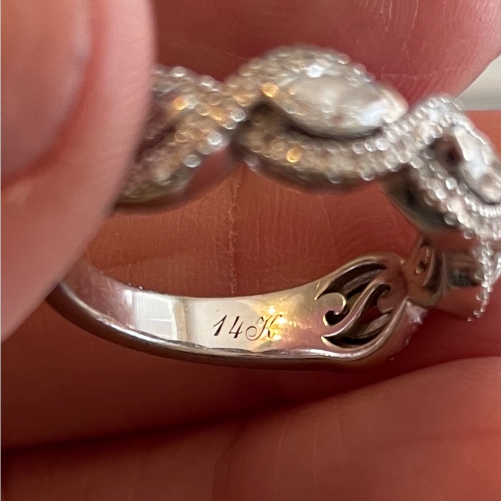 Retired Neil Lane Diamond band 14k white gold 1.5ctw Real Diamonds - Picture 4 of 4